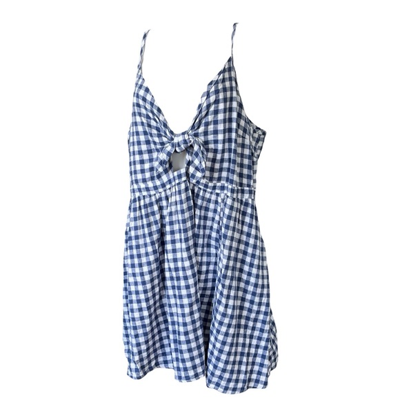 Old Navy Dresses & Skirts - Old Navy Sun Dress Blue White Gingham Plaid Cottagecore Womens Plus Size 4X